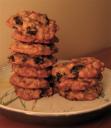 Gooey Chocolate Cherry Mint and Oatmeal Cookies