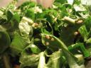 Wilted Dandelion Greens with Garlic and Pecans