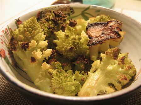 Roasted Broccoli Romanesco