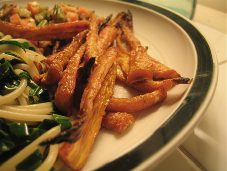 Roasted Carrots on a Plate