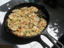 Skillet Roasted Celeraic with Potatoes, Celery, Olives, and Sage