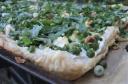 Springtime Vegetable Tart with Peas, Asparagus, and Basil
