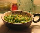 Spicy Slivered Green Beans with Lime and Cilantro