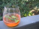 Gin and Red Tea Cocktail with Fresh Mint