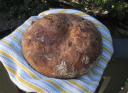 No-Knead Wheat-y Rye Bread